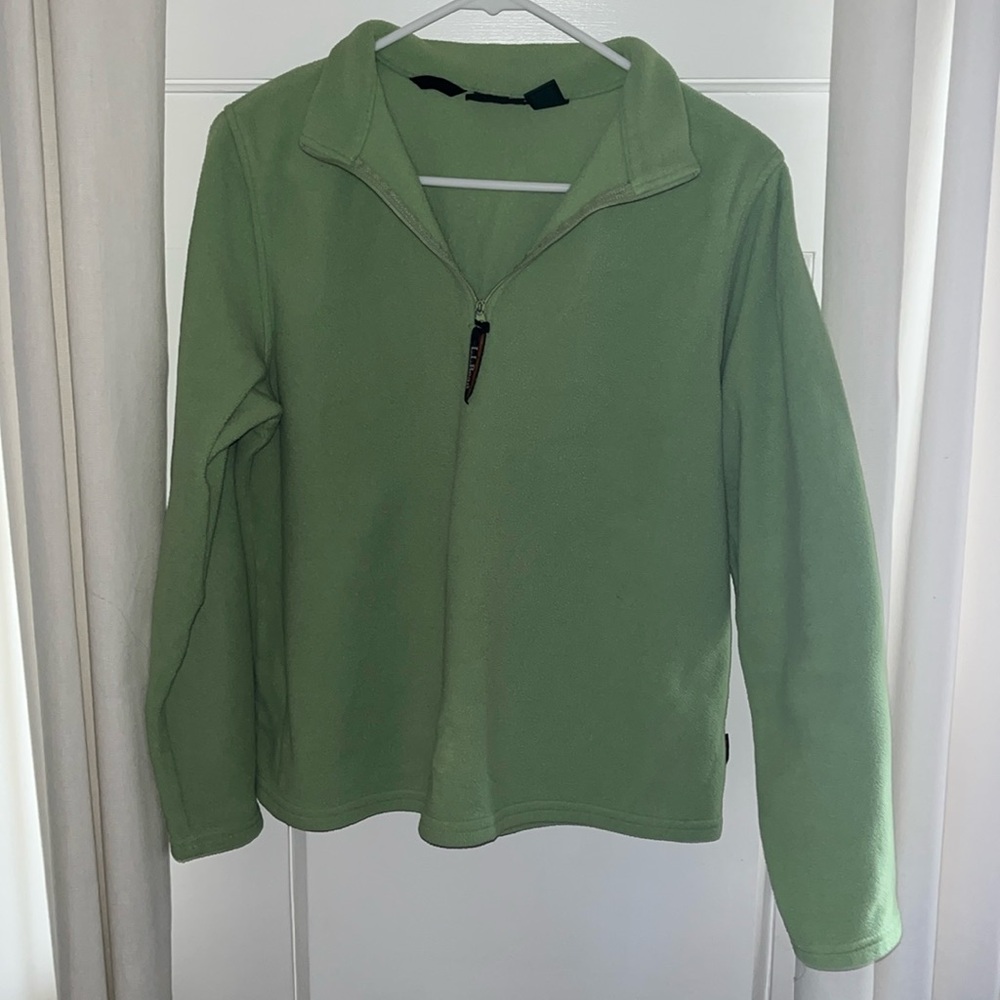 L.L. Bean Polartec Green Sweatshirt Size L